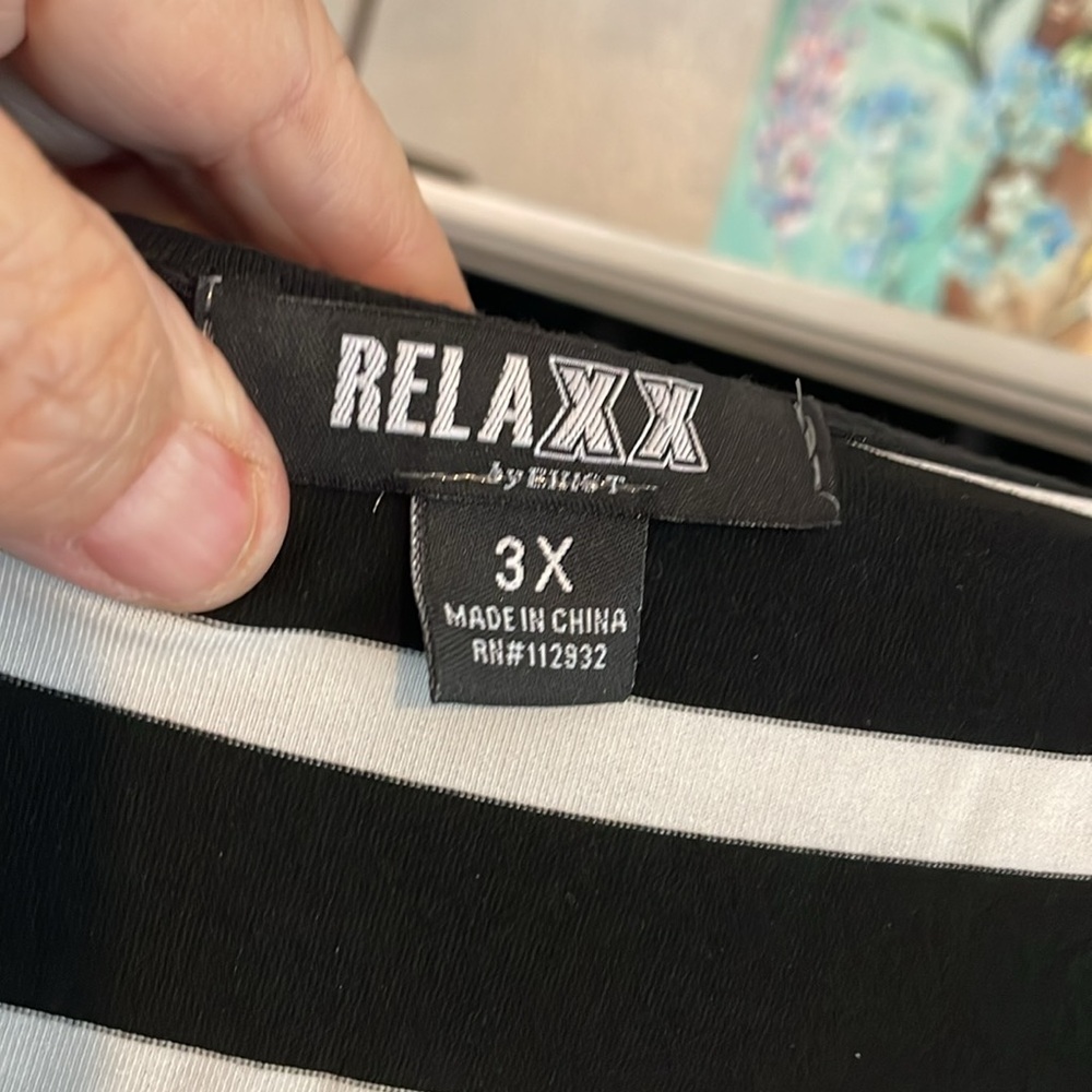 Black and White Striped Maxi Dress - Picture 2 of 4